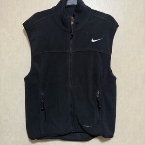 Vintage Nike ACG Black Fleece Thermal Layer 2 Zip Up Vest